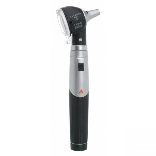 Heine Mini 3000 Led Fiber Optic Otoscope With Handle And Disposable Tips