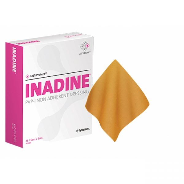 Inadine Pvp I Non Adherent Dressing 5 X 5cm