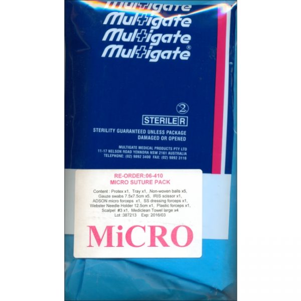 Suture Kit Plastic Micro Sterile