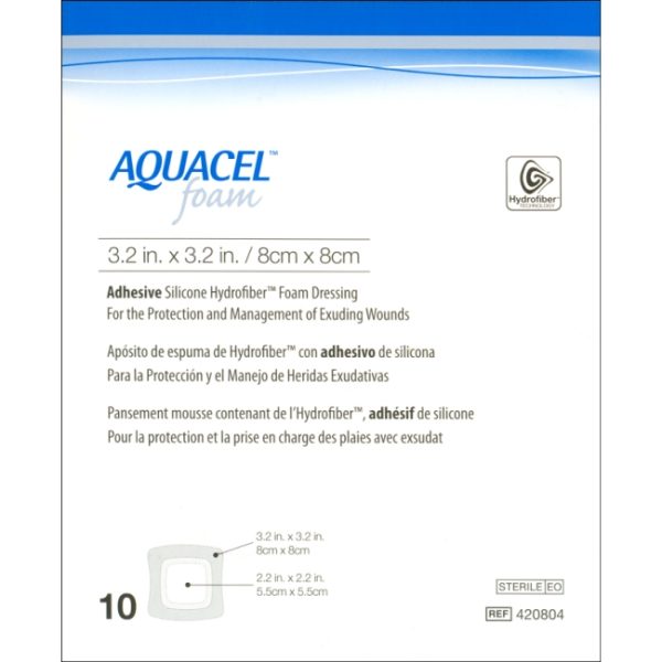 Aquacel Foam Adhesive Dressing 8 X 8cm A&R Medical Supplies
